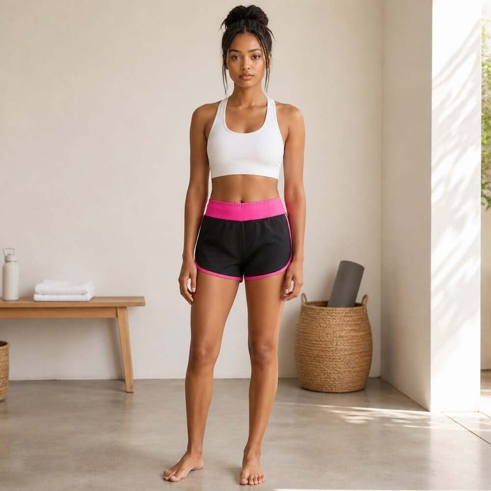 Lululemon Speed Shorts Black Pink size 6